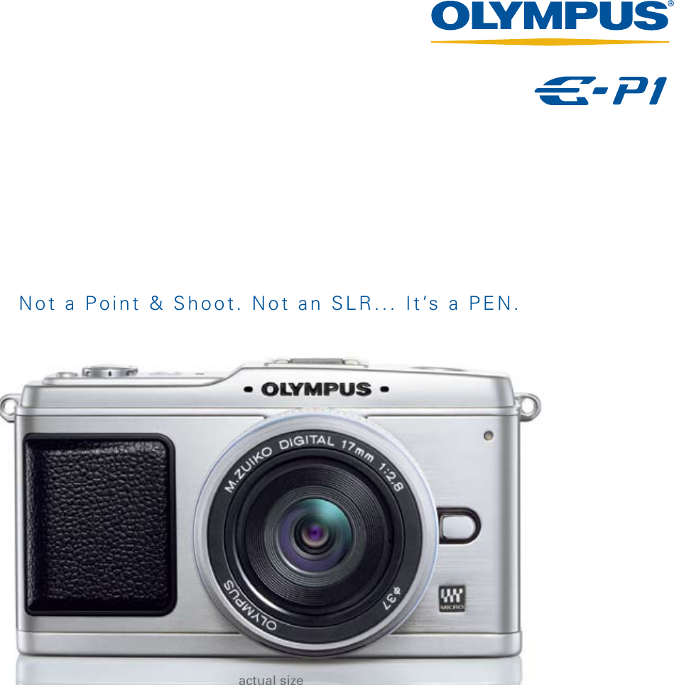 Page 1 of 7 - Olympus Olympus-Ep-1-Users-Manual- E-P1_Brochure_EN  Olympus-ep-1-users-manual