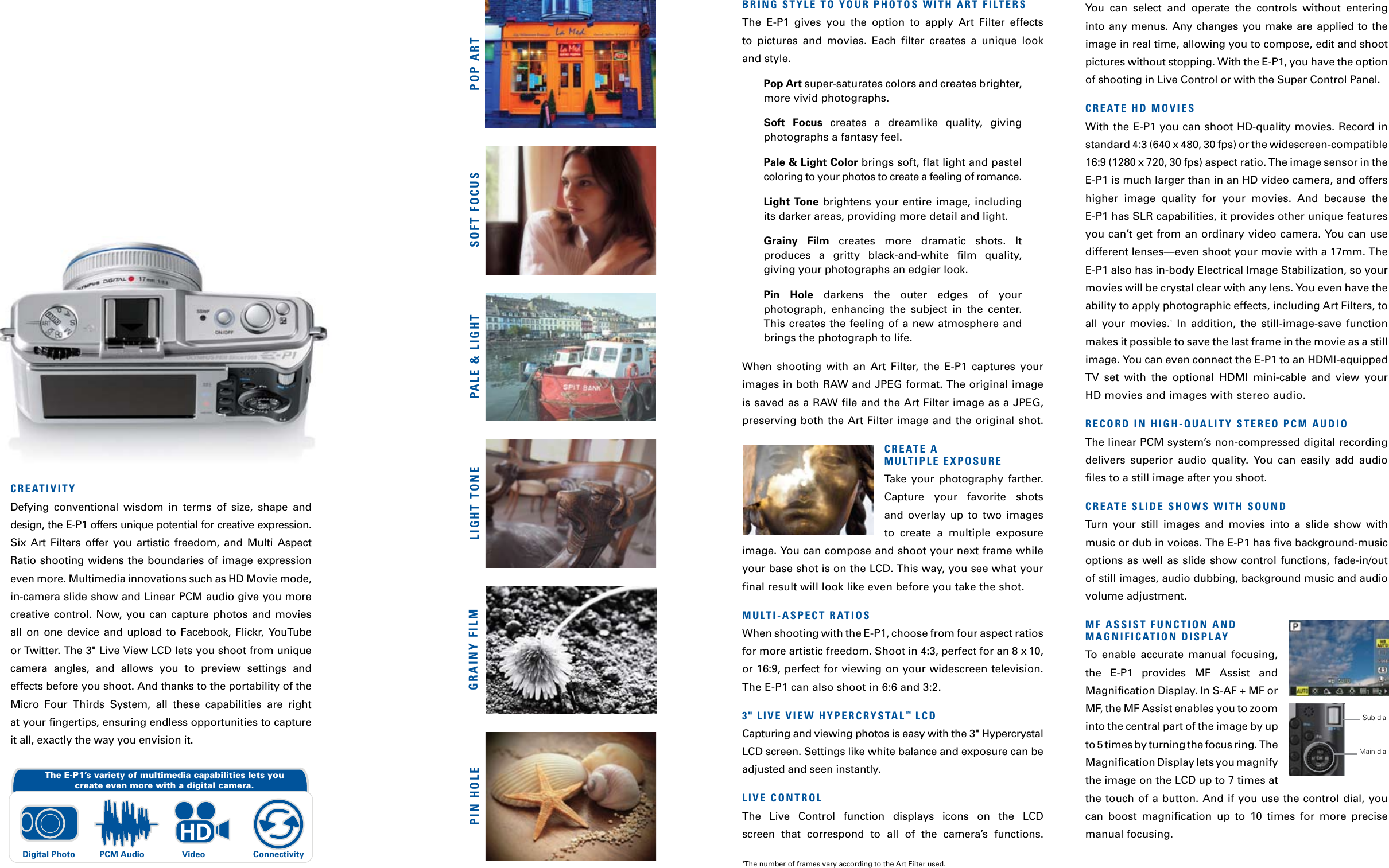 Page 4 of 7 - Olympus Olympus-Ep-1-Users-Manual- E-P1_Brochure_EN  Olympus-ep-1-users-manual