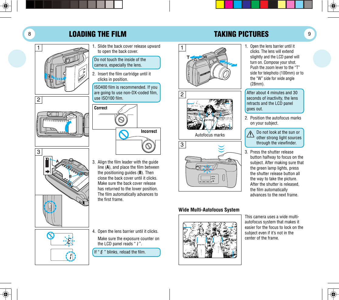 Page 5 of 12 - Olympus Olympus-Stylus-Wide-100-Users-Manual-  Olympus-stylus-wide-100-users-manual