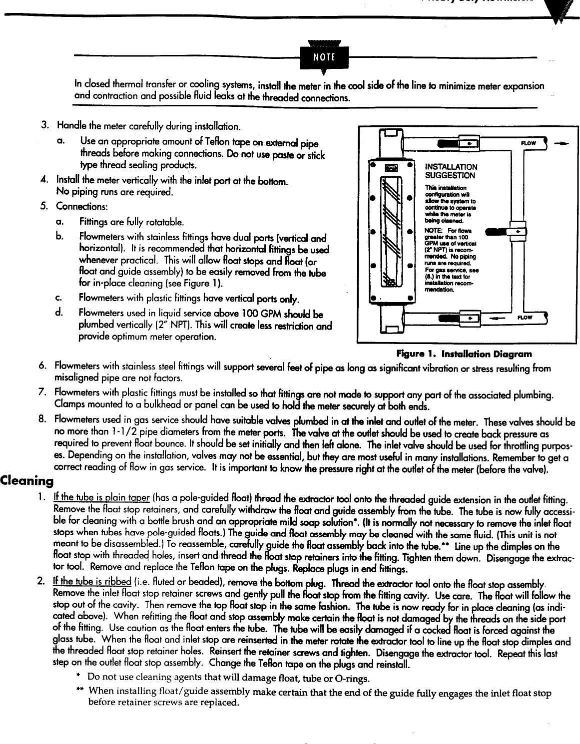 Page 3 of 4 - Omega-Engineering Omega-Engineering-Fl900-Users-Manual- Rotameters  Omega-engineering-fl900-users-manual