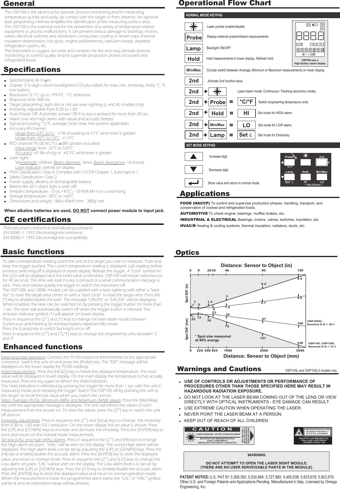 Page 2 of 2 - Omega-Engineering Omega-Engineering-Osp100-Series-Users-Manual- Portable Infrared Thermometers  Omega-engineering-osp100-series-users-manual