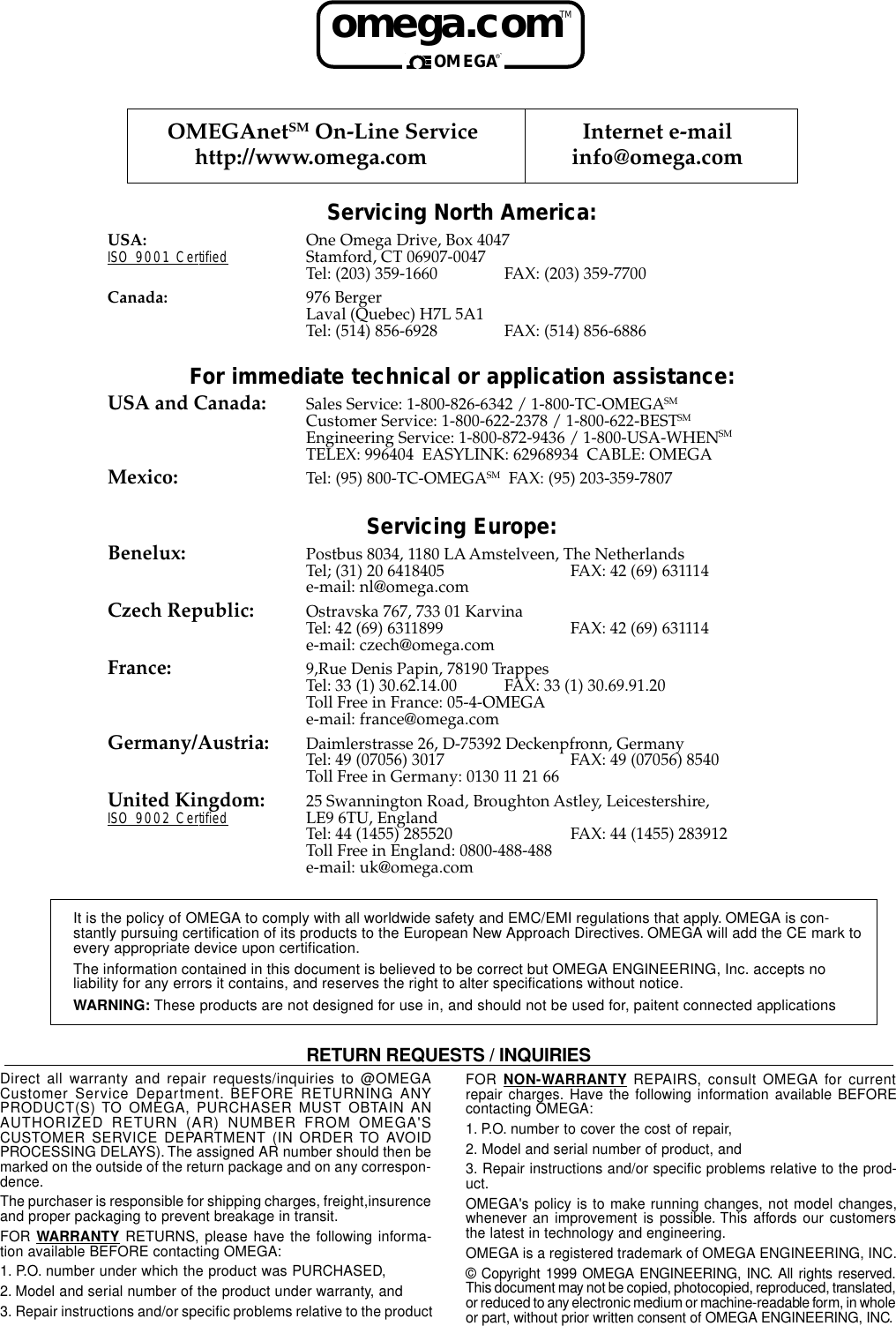 Page 3 of 4 - Omega-Engineering Omega-Engineering-Ppp3P-Users-Manual- Pressure Pump  Omega-engineering-ppp3p-users-manual