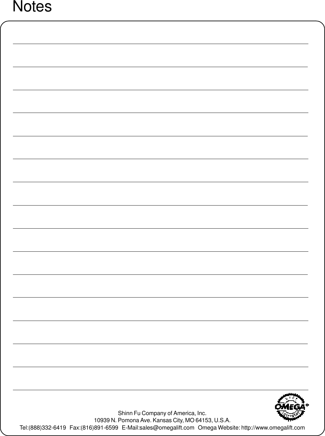 Page 7 of 8 - Omega-Lift Omega-Lift-13120-Users-Manual- 13120-~1  Omega-lift-13120-users-manual