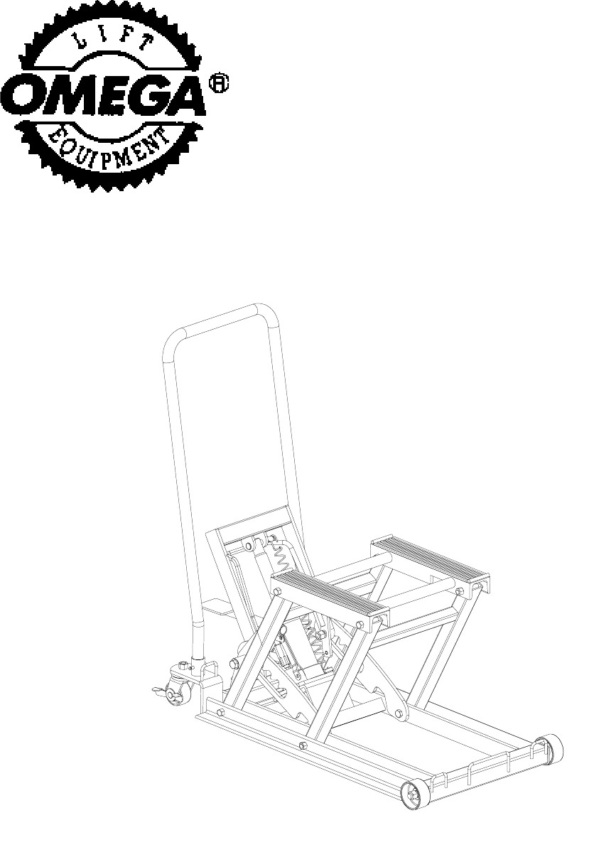 Omega Lift Motorcycle Atv 49154 Users Manual Atd 7460 Manuala