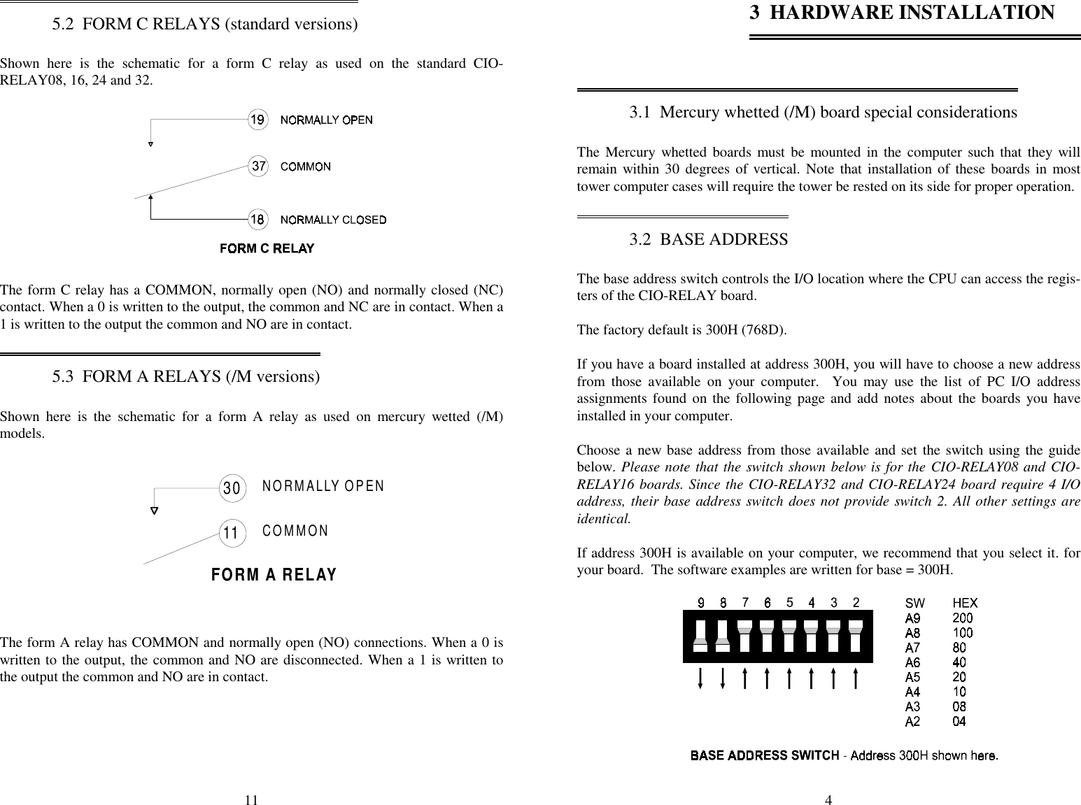 Page 6 of 9 - Omega-Speaker-Systems Omega-Speaker-Systems-Cio-Relay08-Users-Manual- CIO-RELAY08-32 - 16-Channel Relay Interface Board For ISA Bus Compatibles  Omega-speaker-systems-cio-relay08-users-manual