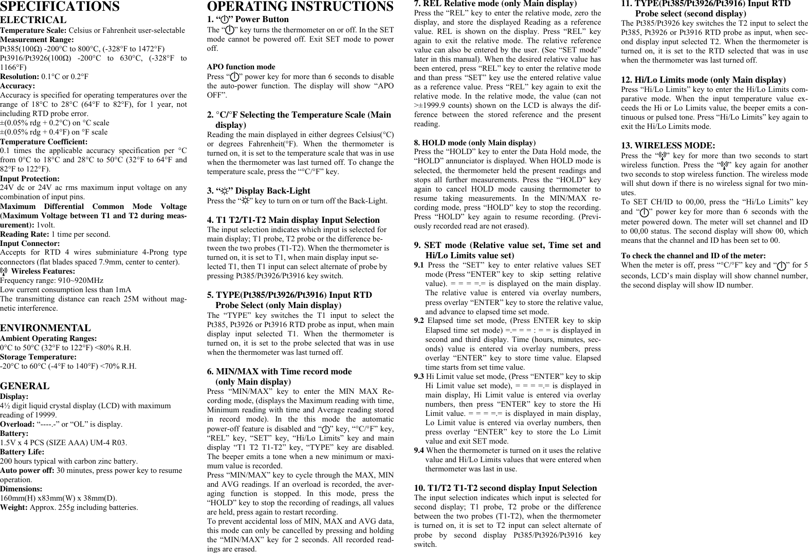 Page 2 of 3 - Omega-Vehicle-Security Omega-Vehicle-Security-Hh804W-Users-Manual Zpfile001