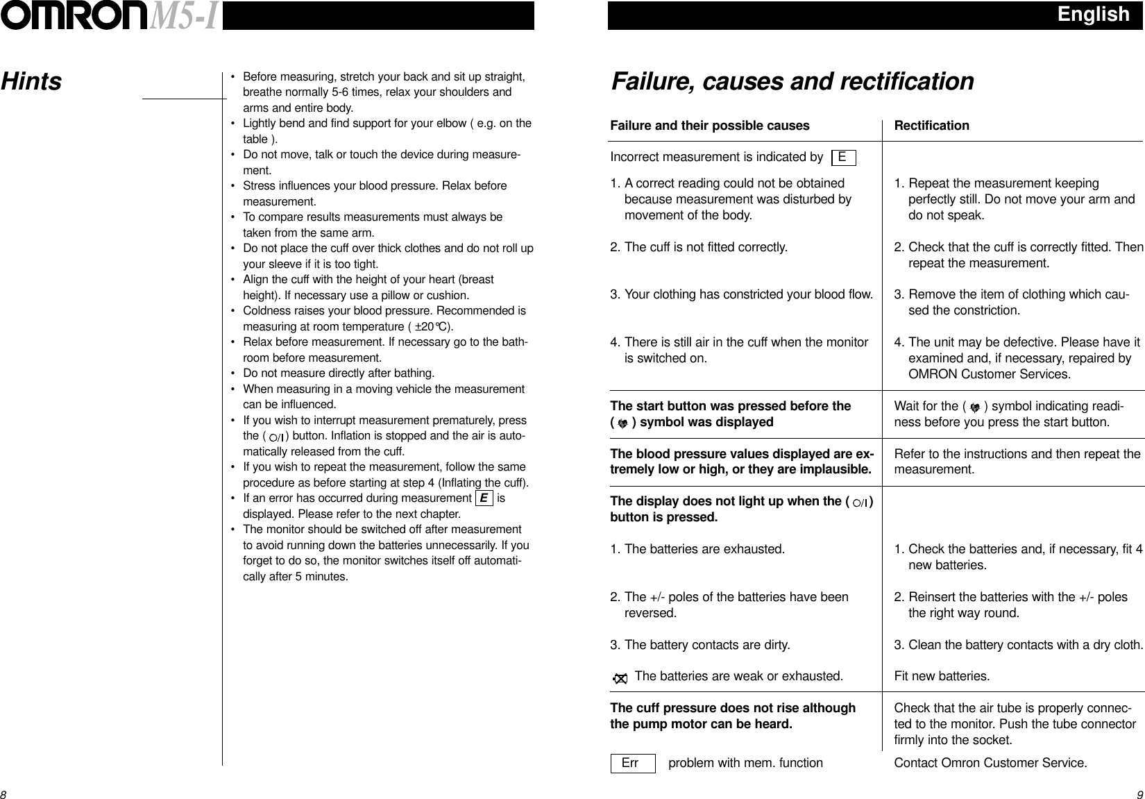 Page 5 of 8 - Omron-Healthcare Omron-Healthcare-M5-I-Users-Manual- Omron-healthcare-m5-i-users-manual