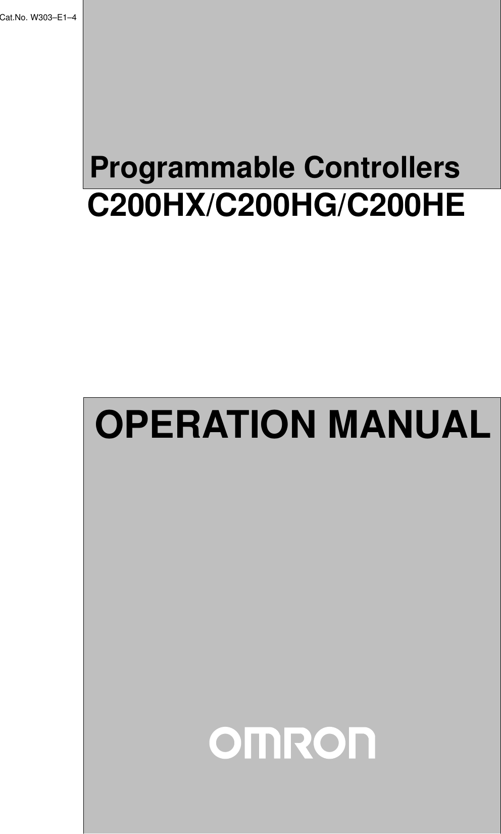 Omron C200He Users Manual