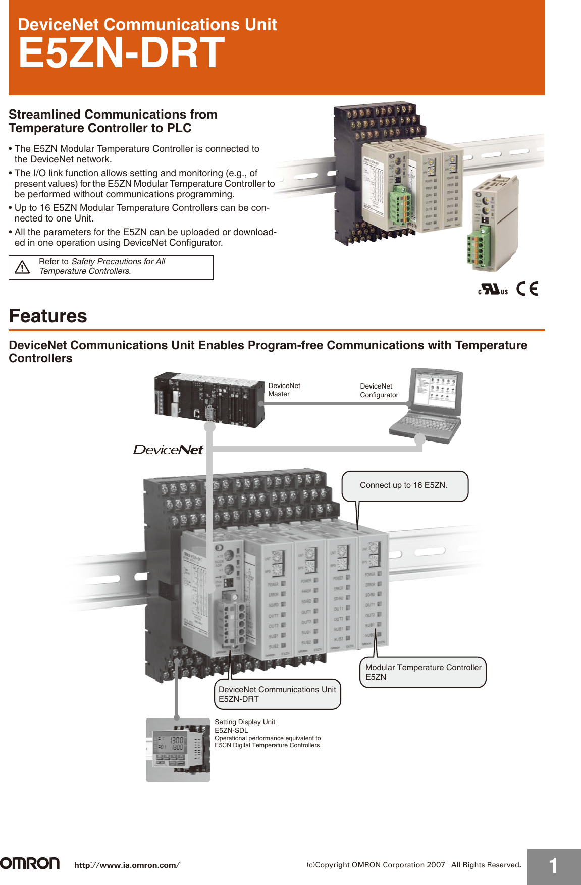 Page 1 of 9 - Omron Omron-E5Zn-Drt-Users-Manual- E5ZN-DRT Omron-e5zn-drt-users-manual