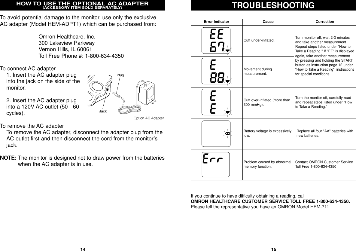 Page 8 of 10 - Omron Omron-Hem-711-Instruction-Manual- ManualsLib - Makes It Easy To Find Manuals Online!  Omron-hem-711-instruction-manual