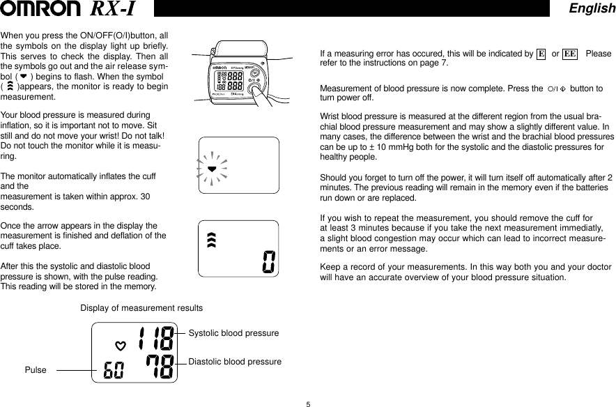 Page 5 of 9 - Omron Omron-Rx-1-Users-Manual-  Omron-rx-1-users-manual