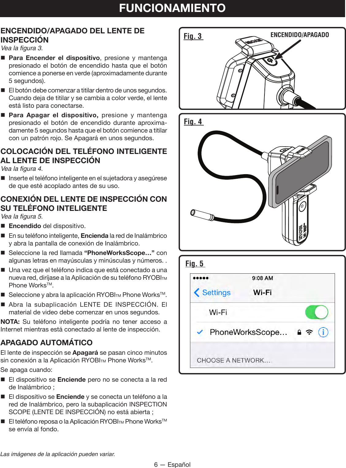 Page 27 of One World Technologies ES51A INSPECTION SCOPE User Manual