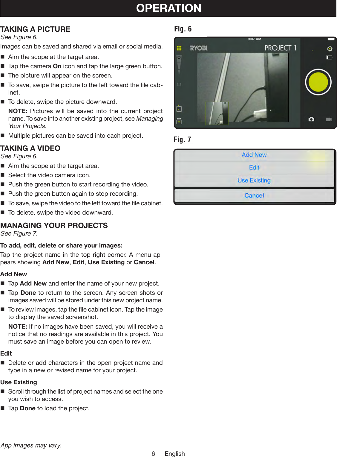 Page 6 of One World Technologies ES51A INSPECTION SCOPE User Manual