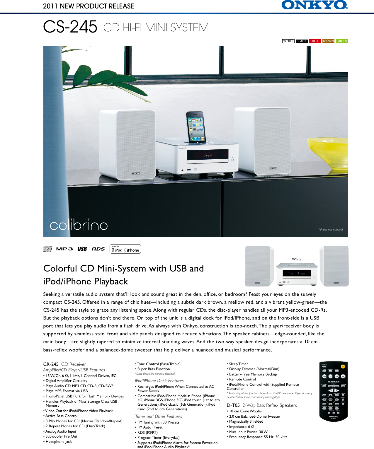 Page 1 of 2 - Onkyo CR-245 User Manual  To The 2aa9bab5-308b-49a2-979c-32f1e2a96bcd