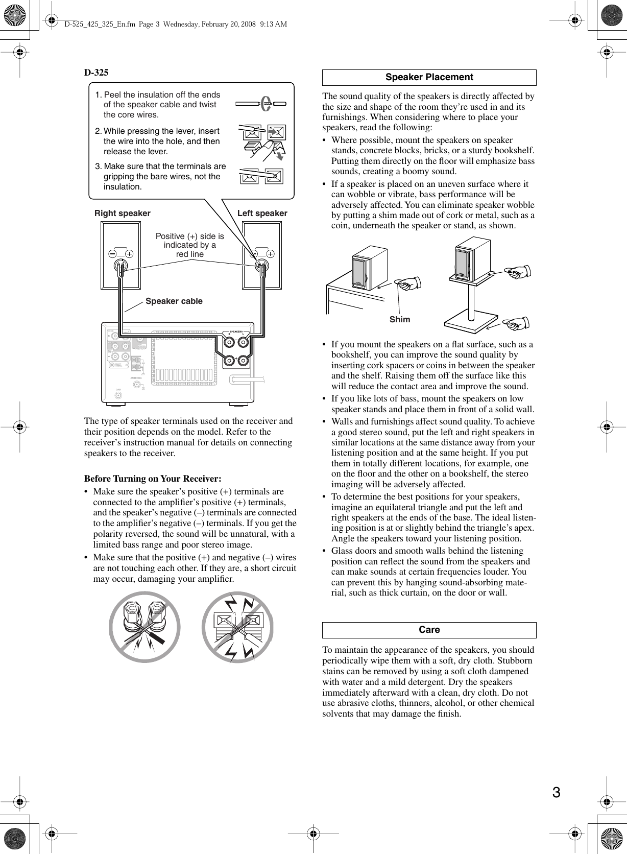 onkyo d 325 speakers