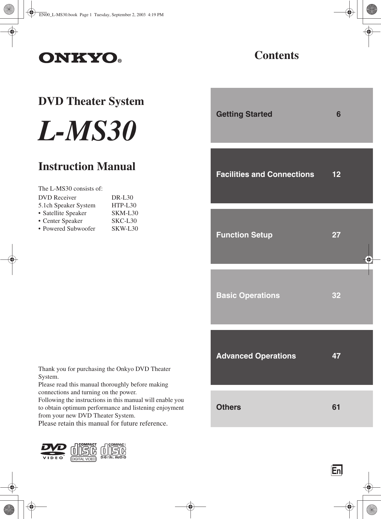 ONKYO USER MANUALS visual data 4