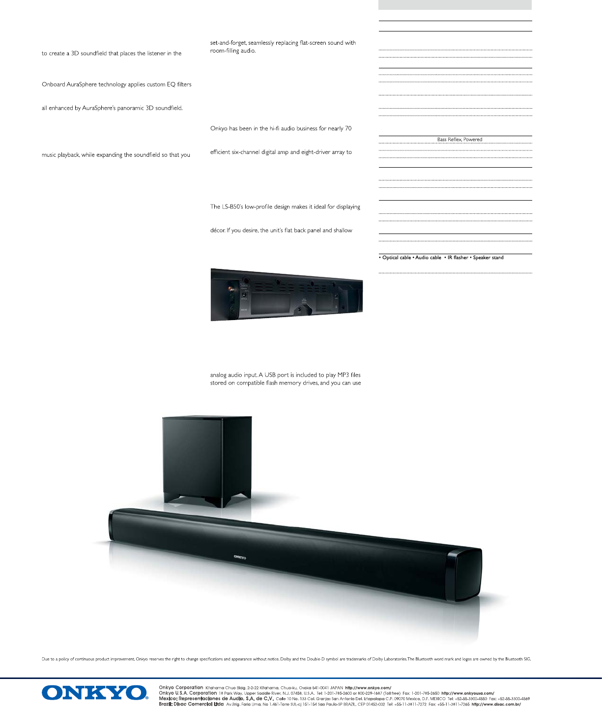 onkyo lb401 soundbar