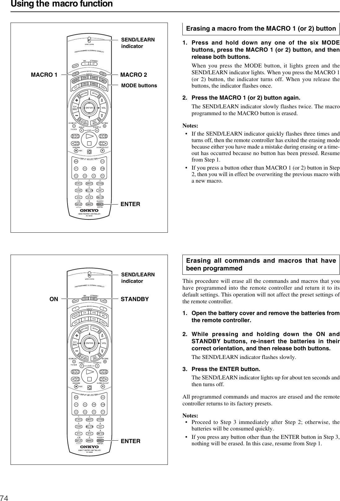 Onkyo Rc 480m Users Manual