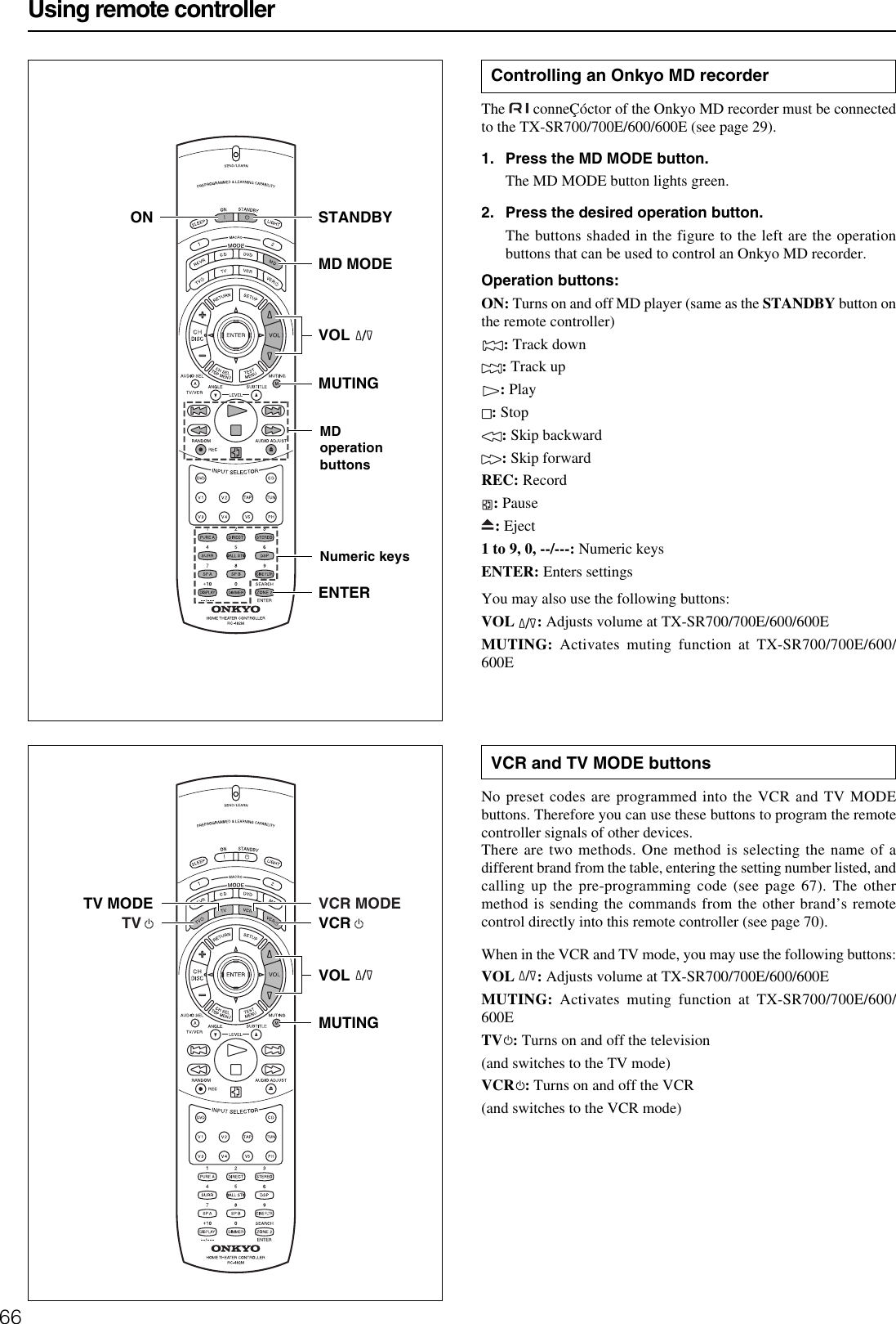 Onkyo Rc 480M Users Manual