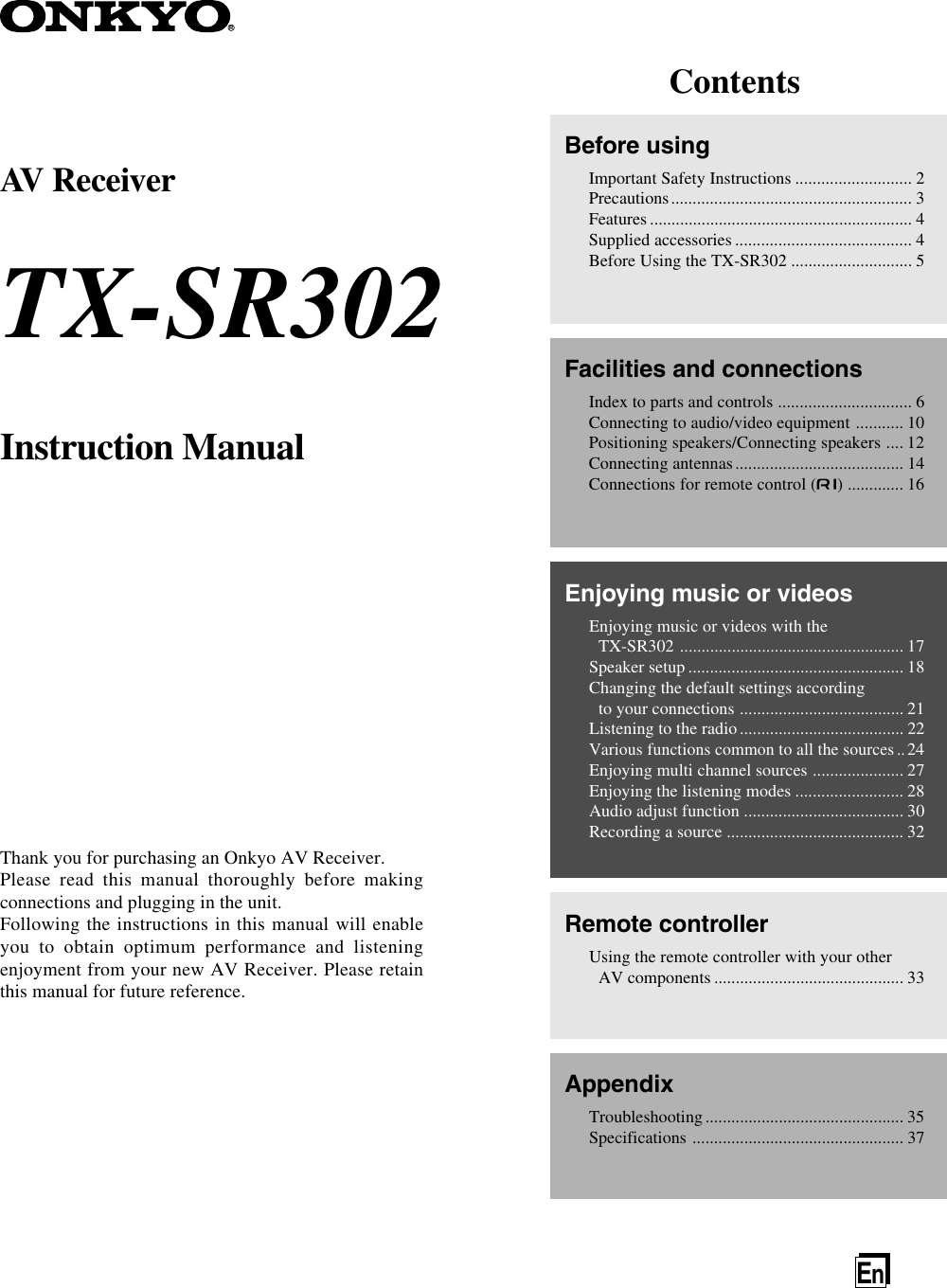 ONKYO USER MANUALS visual data 2