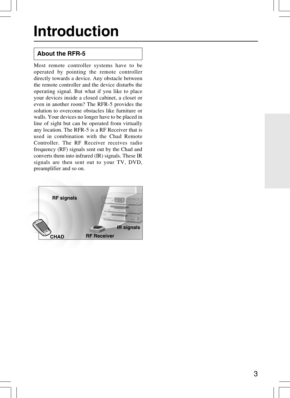 Page 3 of 12 - Onkyo RFR-5 User Manual  To The A08a9144-0605-4de4-abe1-4b2273c7a9f6