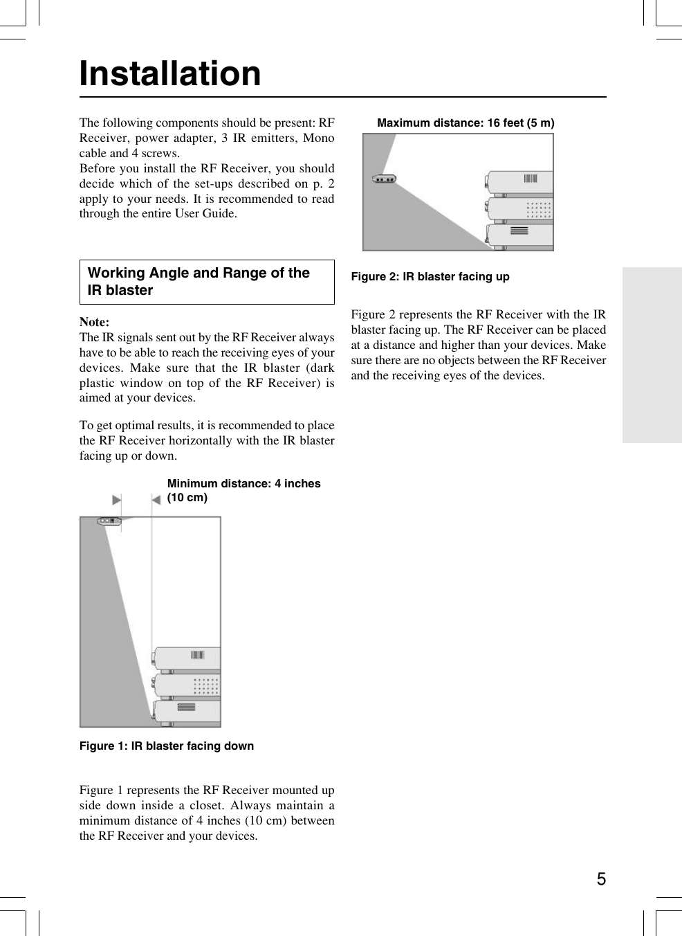 Page 5 of 12 - Onkyo RFR-5 User Manual  To The A08a9144-0605-4de4-abe1-4b2273c7a9f6