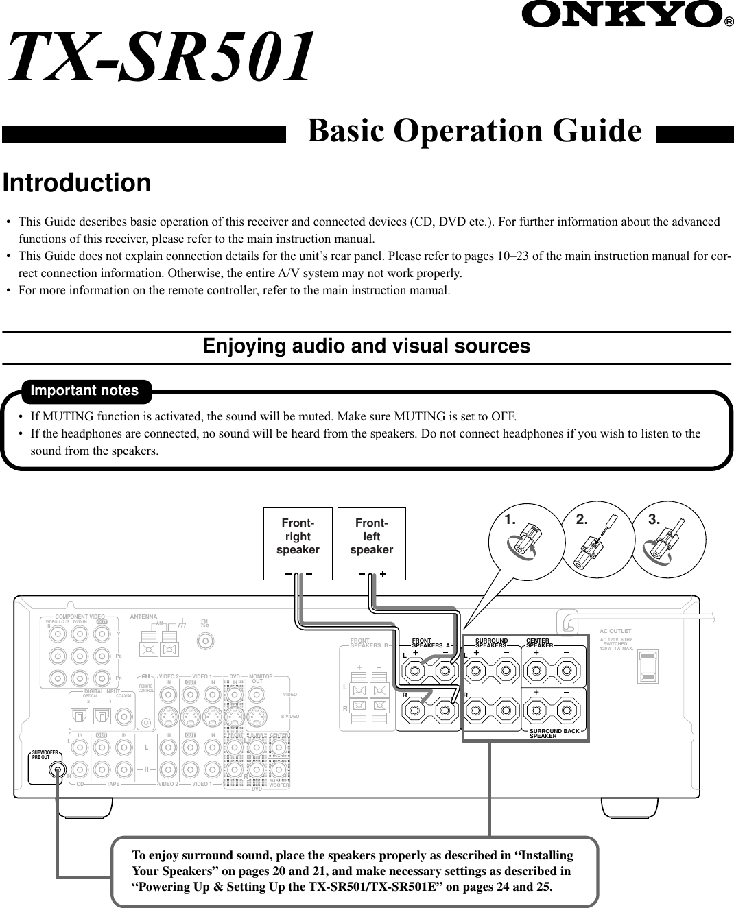 Page 1 of 4 - Onkyo TX-SR501 TX-SR501_DIG User Manual  To The A80a8ad9-f17b-44c2-9b21-9397fe57cdb9