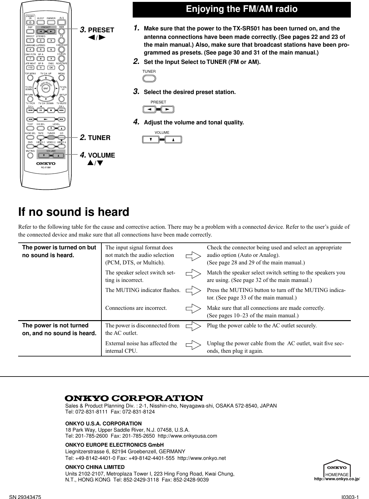 Page 4 of 4 - Onkyo TX-SR501 TX-SR501_DIG User Manual  To The A80a8ad9-f17b-44c2-9b21-9397fe57cdb9