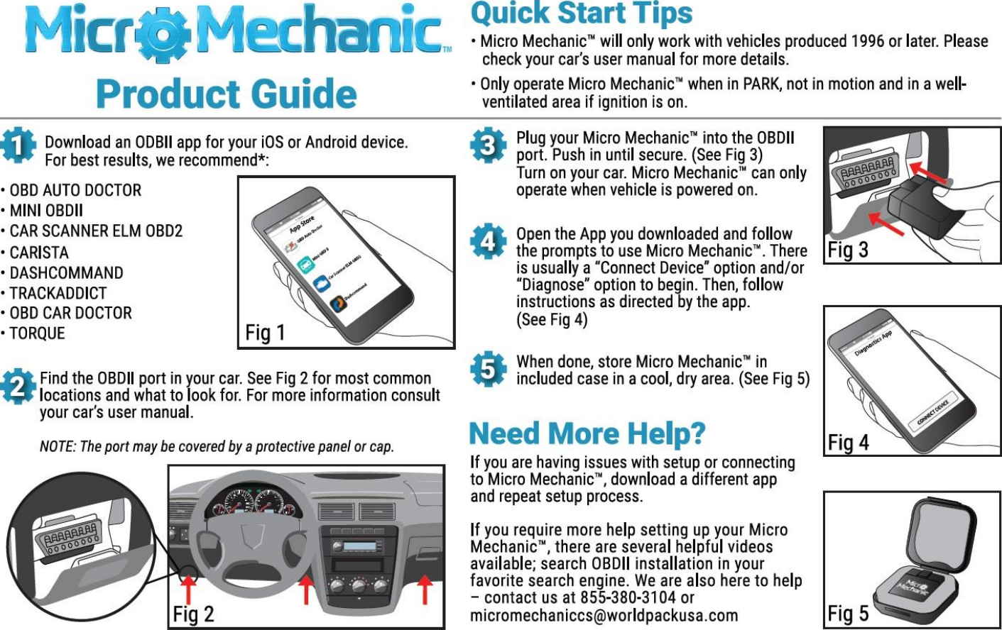 Page 1 of Ontel 18002 Micro Mechanic User Manual users manual