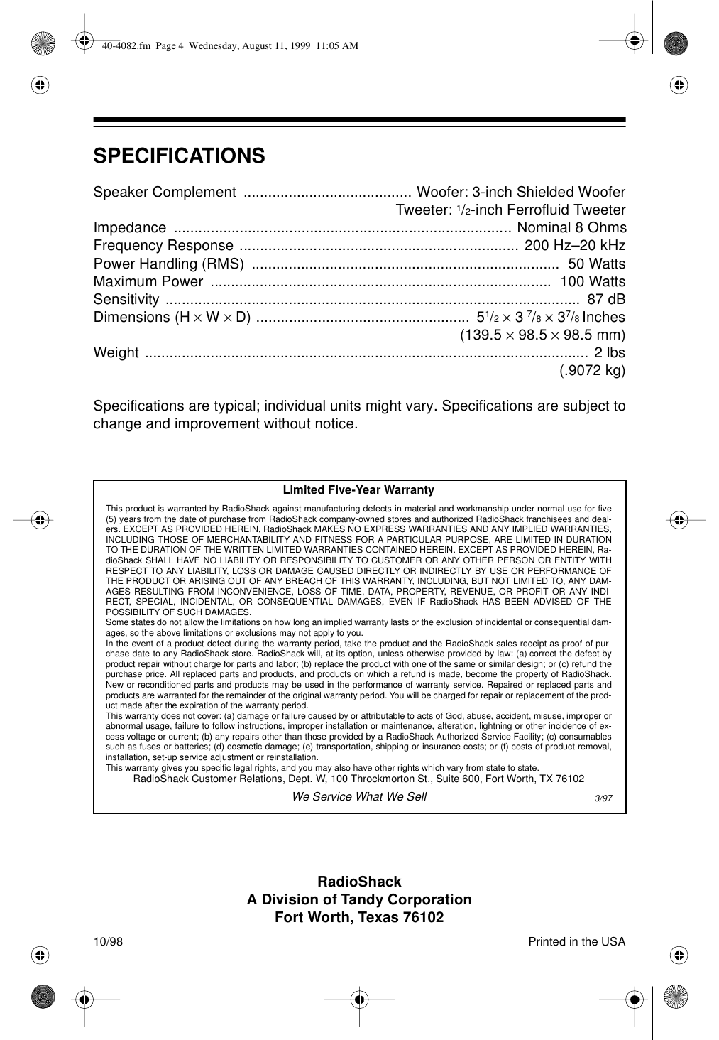 Page 4 of 4 - Optimus Optimus-Pro-Ls1-Users-Manual- 40-4082  Optimus-pro-ls1-users-manual
