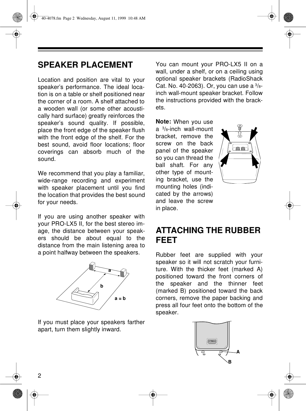 Page 2 of 8 - Optimus Optimus-Pro-Lx5-Ii-Users-Manual- 40-4078  Optimus-pro-lx5-ii-users-manual