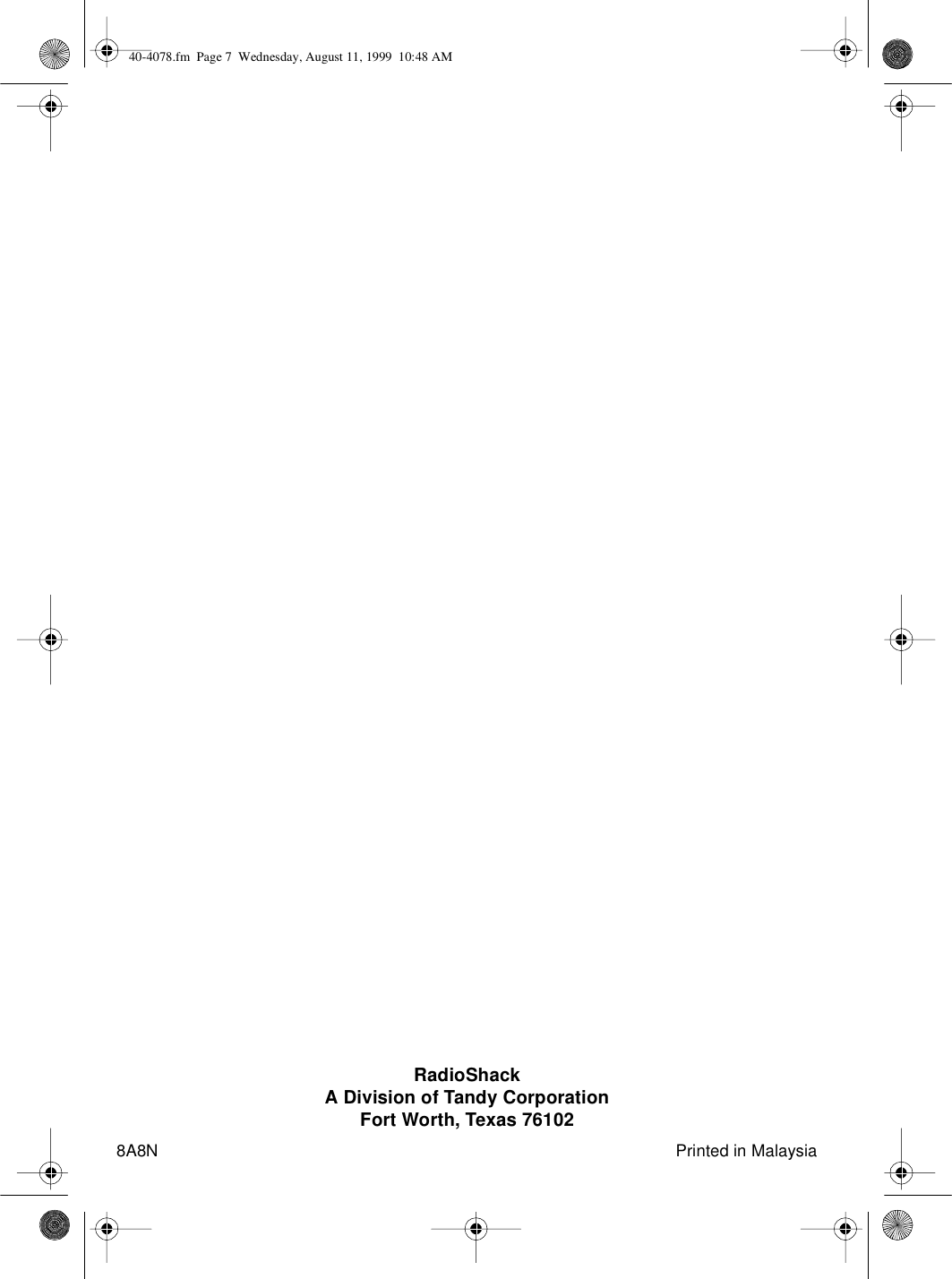 Page 7 of 8 - Optimus Optimus-Pro-Lx5-Ii-Users-Manual- 40-4078  Optimus-pro-lx5-ii-users-manual