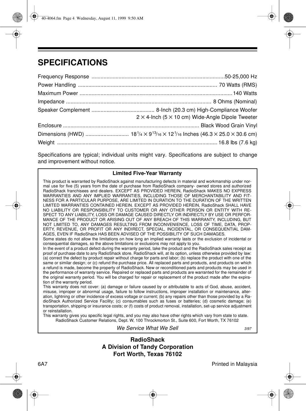 Page 4 of 4 - Optimus Optimus-Pro-Lx8-Users-Manual-  Optimus-pro-lx8-users-manual