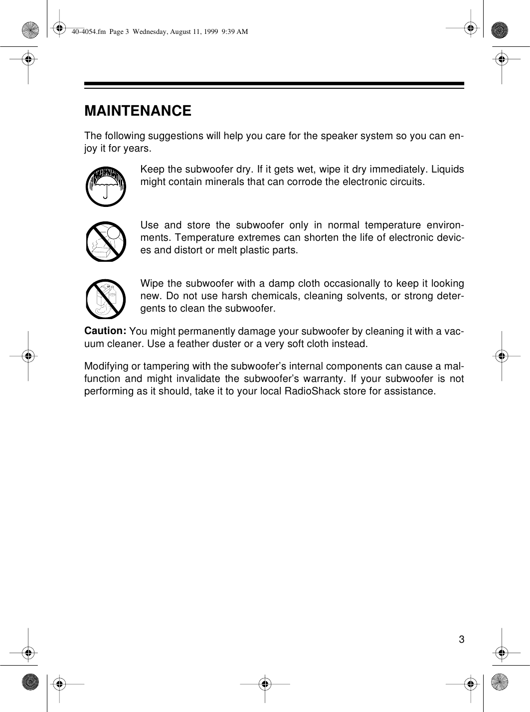 Page 3 of 4 - Optimus Optimus-Pro-Sw-120-Users-Manual- 40-4054  Optimus-pro-sw-120-users-manual
