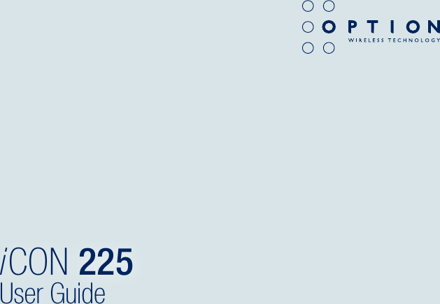 i CON 225User Guide