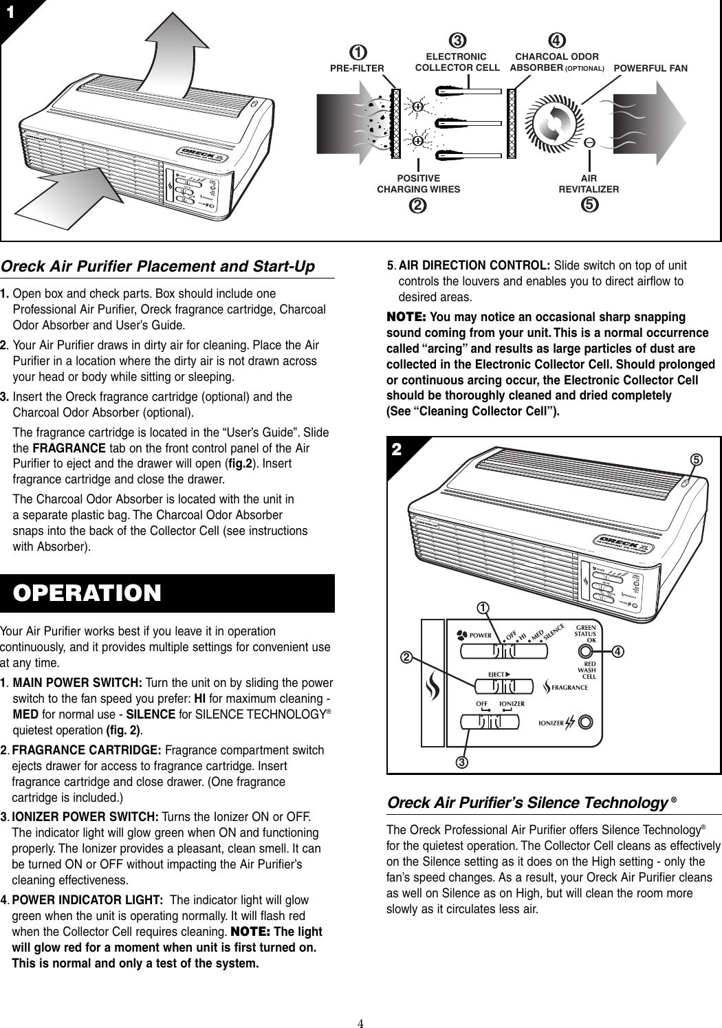 Page 6 of 12 - Oreck Oreck-3323-8889Revk-Users-Manual- Air 8 Manual Rev B  Oreck-3323-8889revk-users-manual