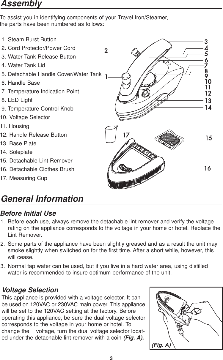 Page 4 of 7 - Oreck Oreck-Jp777-Users-Manual- TRAVEL IRON STEEMER MANUAL  Oreck-jp777-users-manual