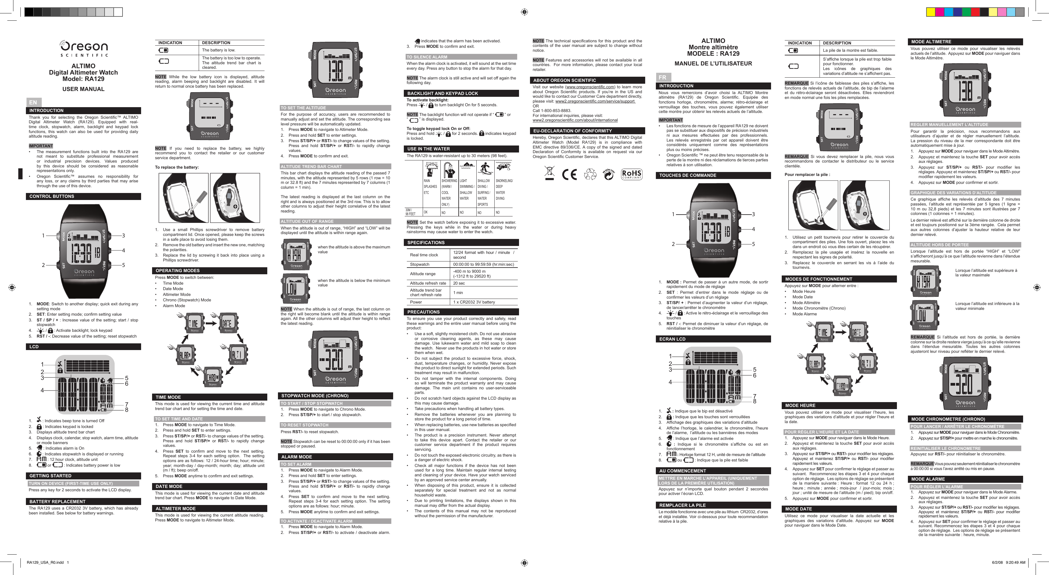 User manual инструкция на русском языке. Наручные часы Oregon Scientific ra129. Часы Oregon Scientific инструкция на русском языке. Oregon Scientific инструкция по эксплуатации. 129 User manual инструкция на русском языке.