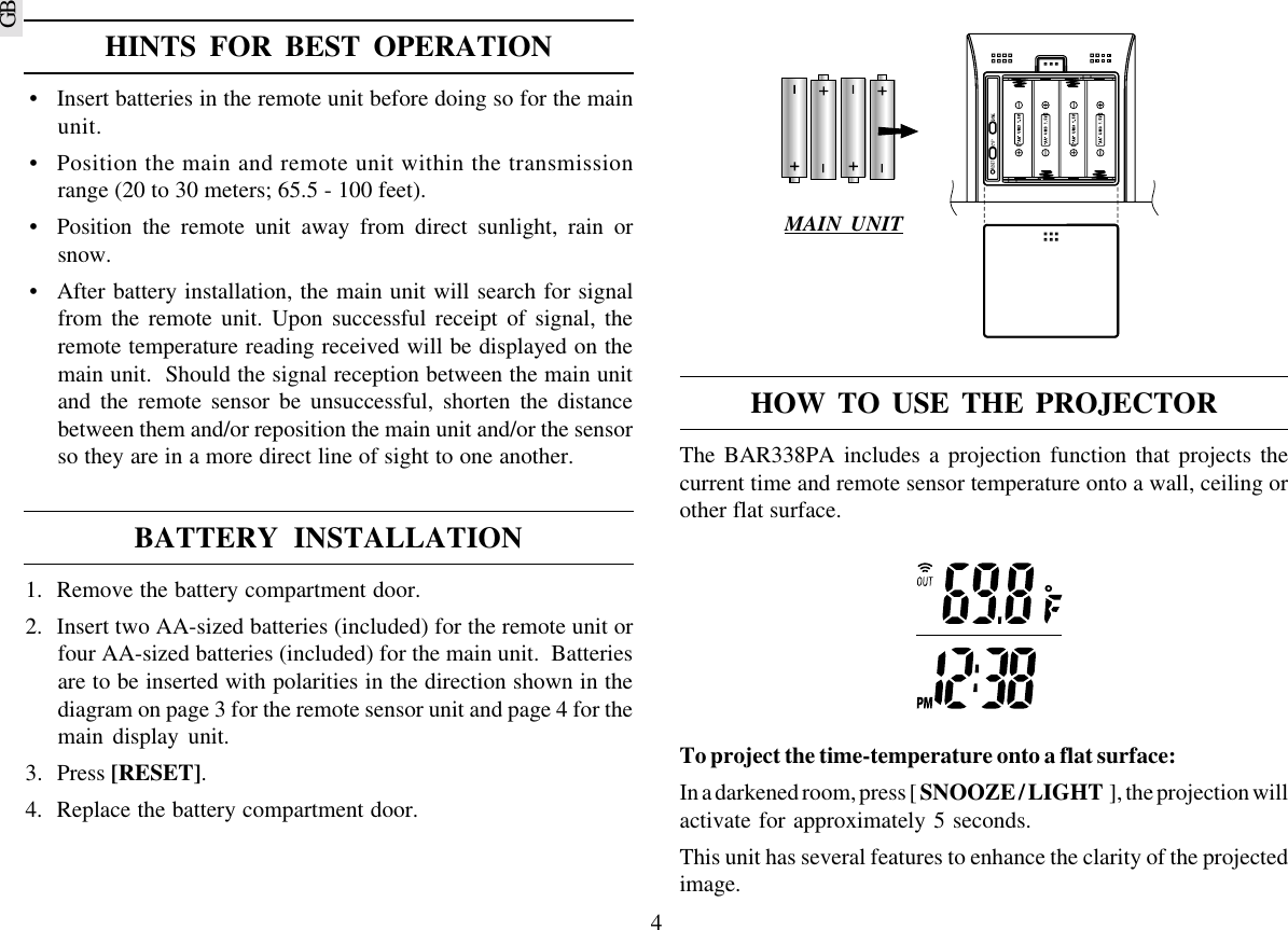 Page 4 of 11 - Oregon-Scientific Oregon-Scientific-Bar338Pa-Users-Manual- ManualsLib - Makes It Easy To Find Manuals Online!  Oregon-scientific-bar338pa-users-manual