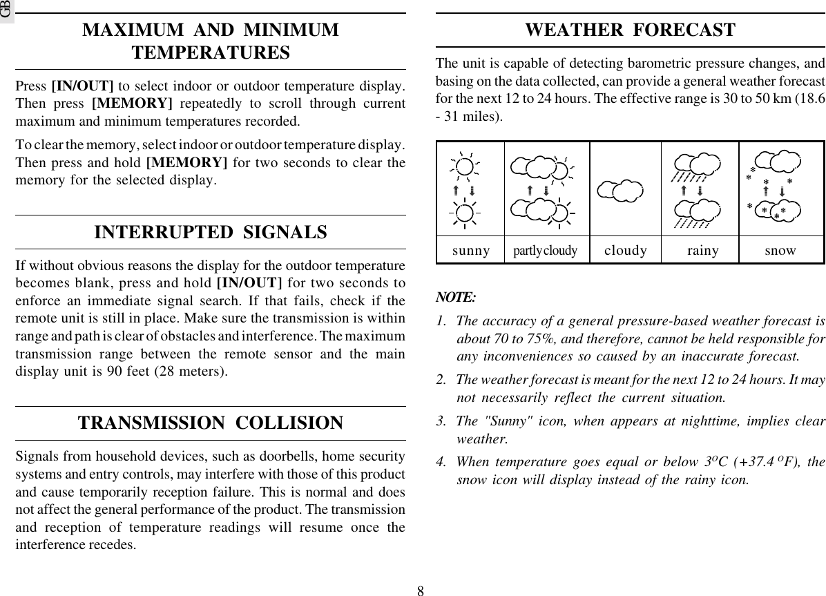 Page 8 of 11 - Oregon-Scientific Oregon-Scientific-Bar338Pa-Users-Manual- ManualsLib - Makes It Easy To Find Manuals Online!  Oregon-scientific-bar338pa-users-manual