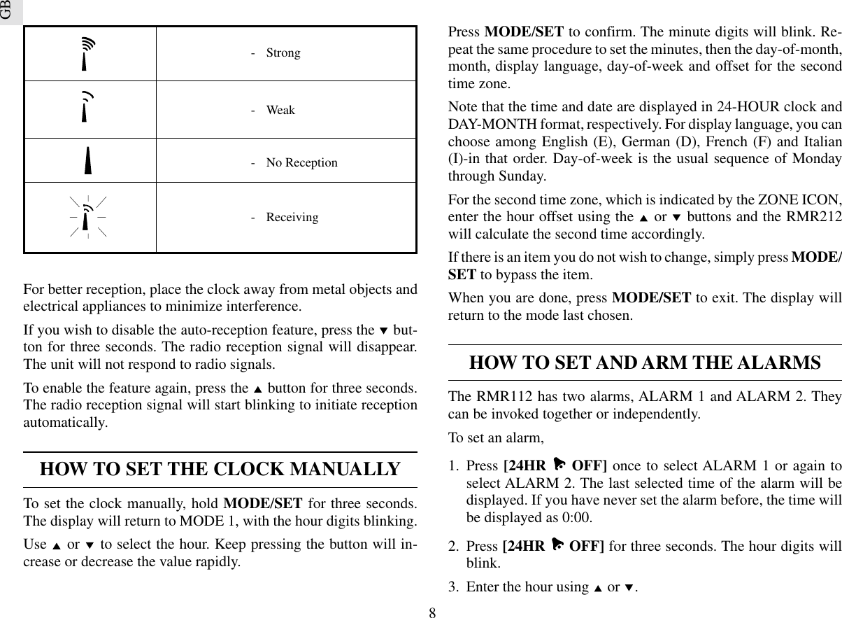 Page 8 of 11 - Oregon-Scientific Oregon-Scientific-Rmr112-Users-Manual- ManualsLib - Makes It Easy To Find Manuals Online!  Oregon-scientific-rmr112-users-manual