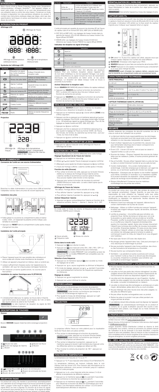 Page 3 of 10 - Oregon-Scientific Oregon-Scientific-Rrm222P-Rrm222Pa-Users-Manual- RRM222P  Oregon-scientific-rrm222p-rrm222pa-users-manual