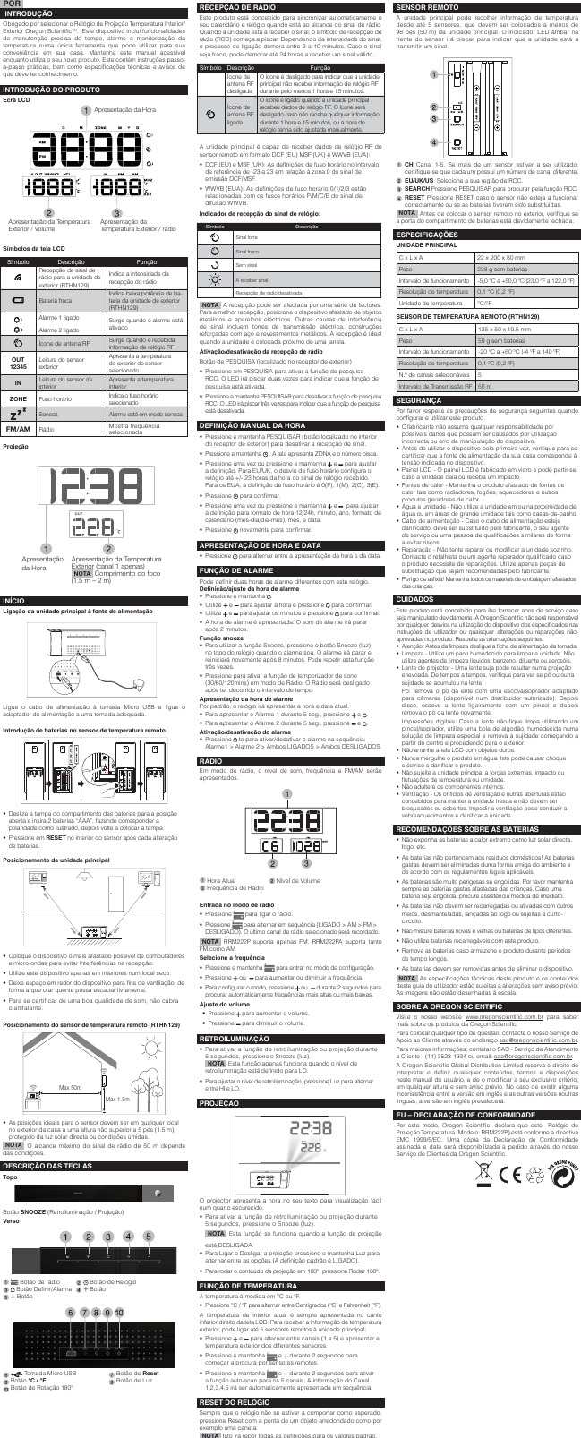 Page 5 of 10 - Oregon-Scientific Oregon-Scientific-Rrm222P-Rrm222Pa-Users-Manual- RRM222P  Oregon-scientific-rrm222p-rrm222pa-users-manual