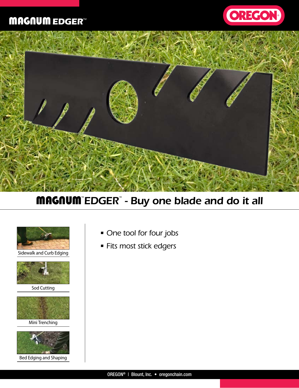 Page 1 of 2 - Oregon Oregon-Magnum-Edger-Users-Manual-  Oregon-magnum-edger-users-manual