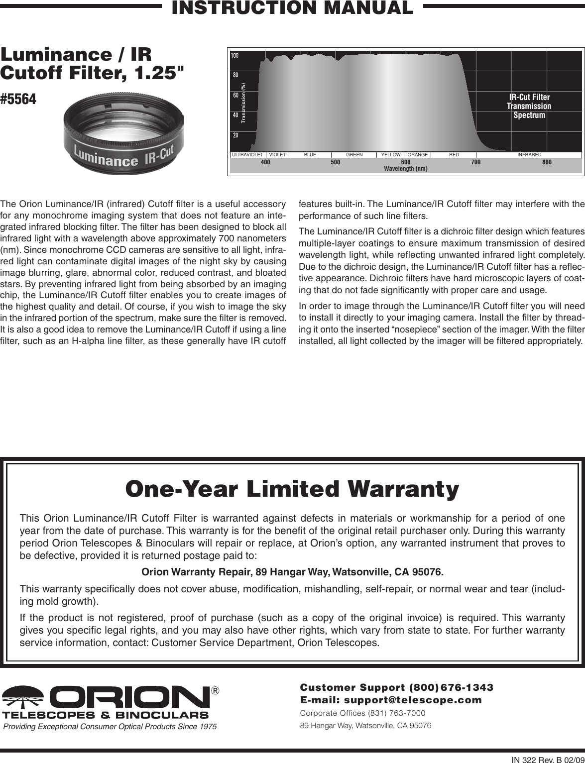 Page 1 of 1 - Orion Orion-5564-Users-Manual-  Orion-5564-users-manual