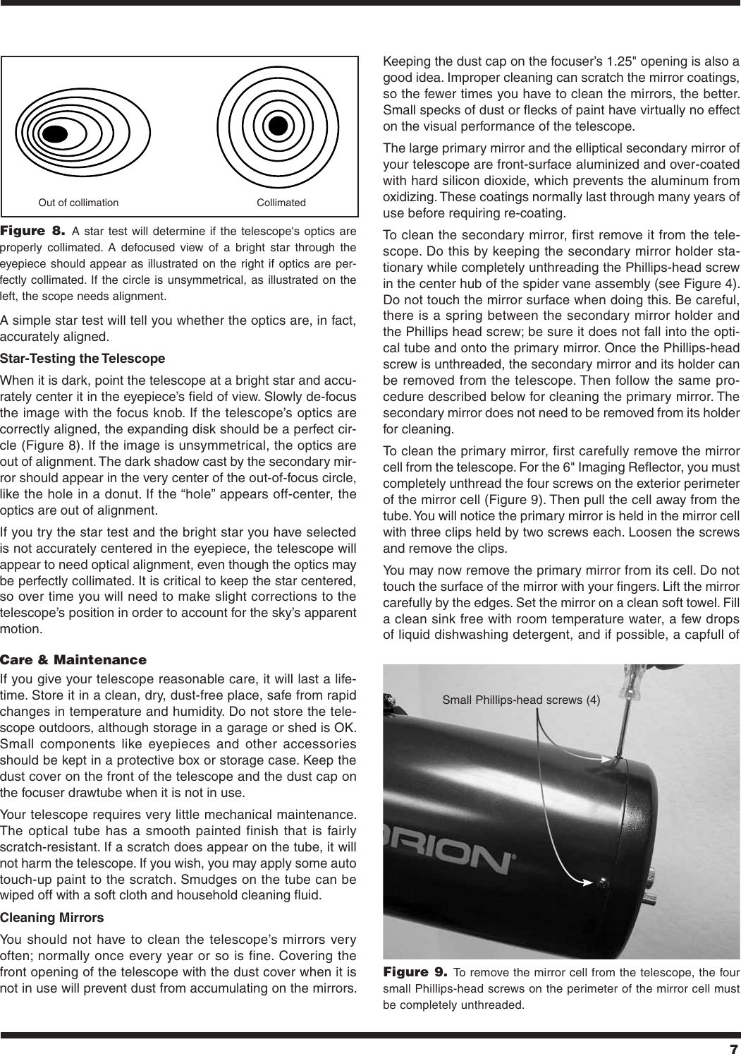 Page 7 of 8 - Orion Orion-9786-Users-Manual-  Orion-9786-users-manual