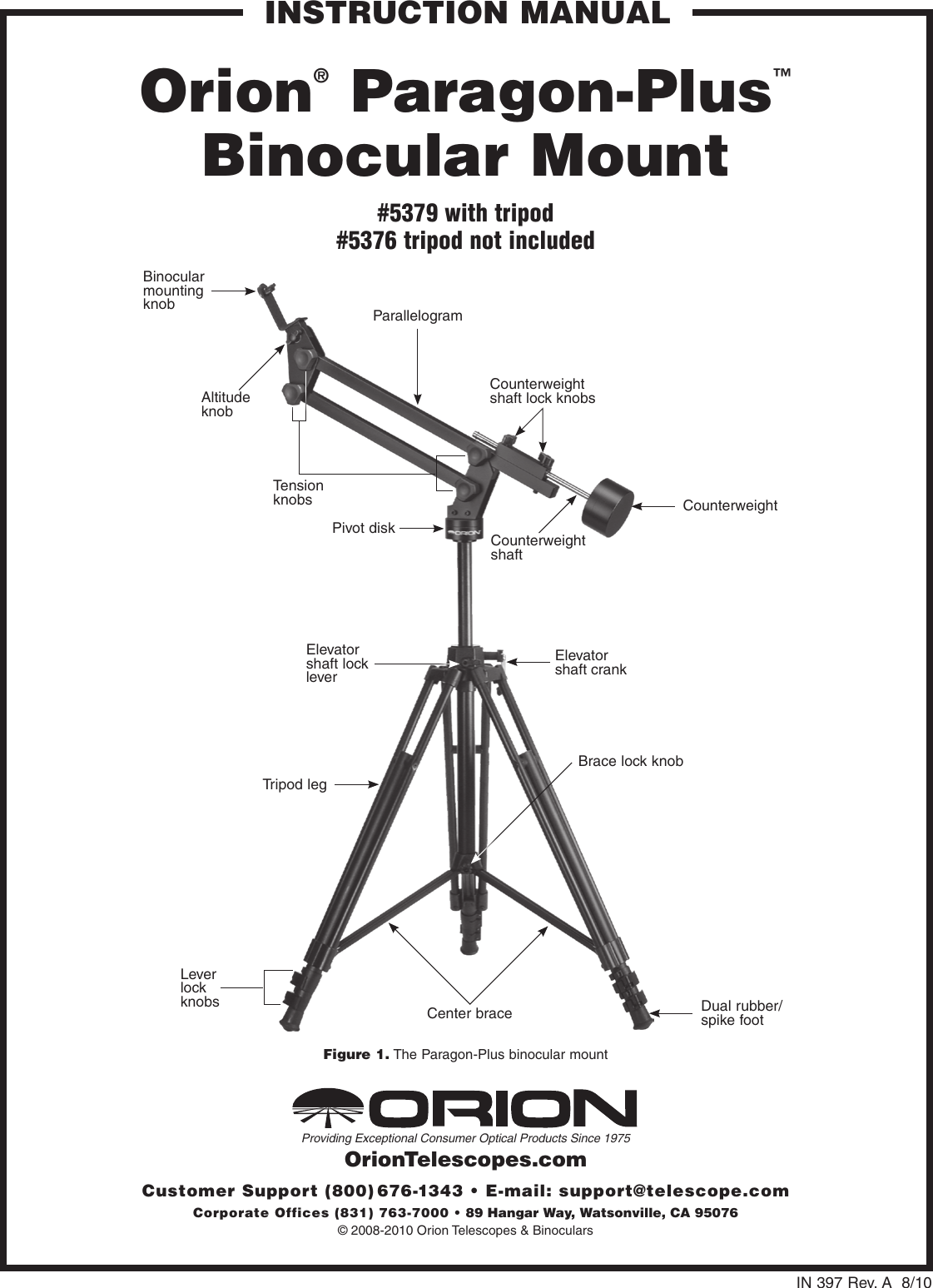 Page 1 of 4 - Orion Orion-Paragon-Plus-5376-Users-Manual-  Orion-paragon-plus-5376-users-manual