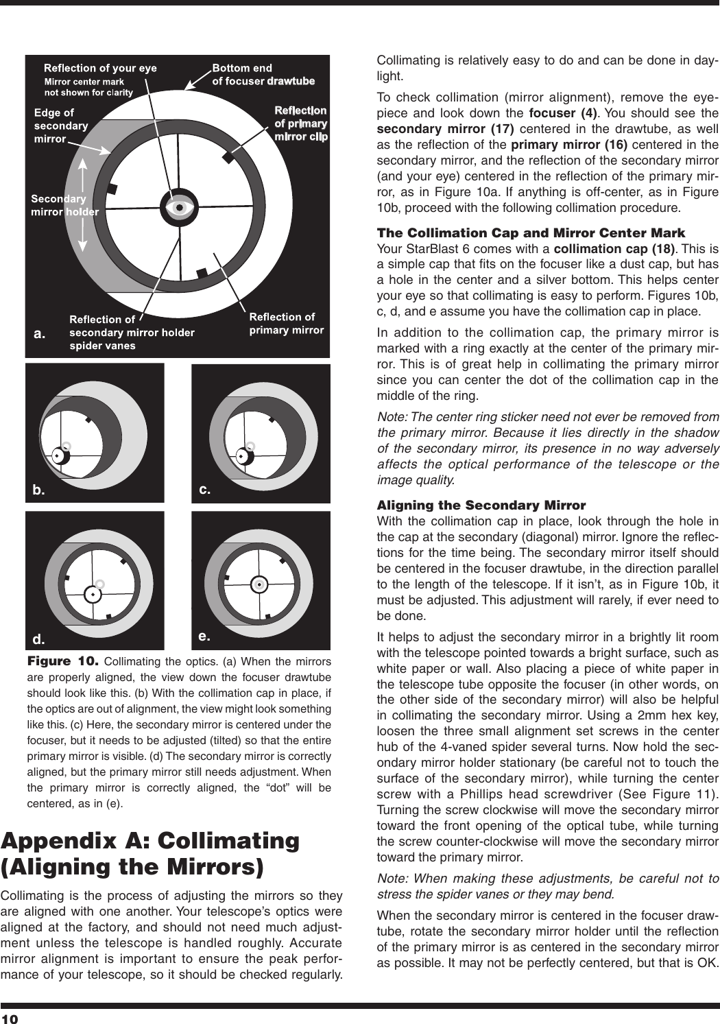 Page 10 of 12 - Orion Orion-Starblast-6-9964-Users-Manual-  Orion-starblast-6-9964-users-manual