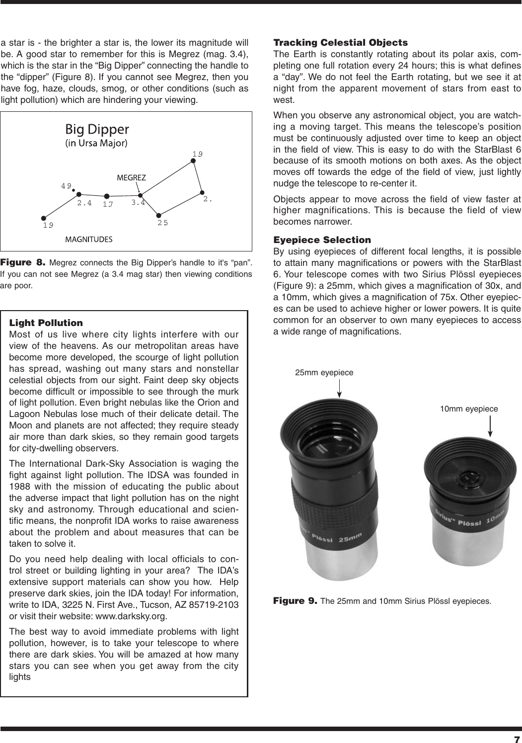 Page 7 of 12 - Orion Orion-Starblast-6-9964-Users-Manual-  Orion-starblast-6-9964-users-manual