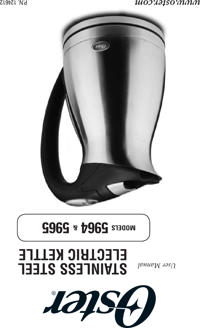 Oster 005965 000 Stainless Steel Kettle Instruction Manual